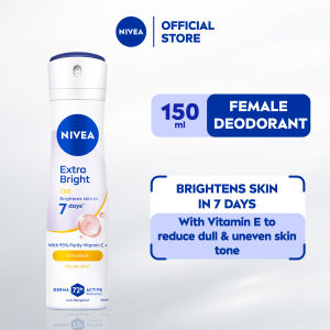 NIVEA Extra Bright C&E Deodorant Spray 150ml / Women / Antiperspirant / Ubat Ketiak