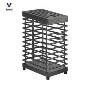 Stainless Steel Holder Space Saving Countertop Storage with Slots Cutlery Display Organizer Hollow Iron Wire Chef Accessories Home Items [Vodool Shophouse]