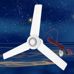 Portable 3 Leaves Ceiling Fan Dormitory Camping Tent Silent Hanging Fan for Outdoor Activities Hanging Fan with Hook