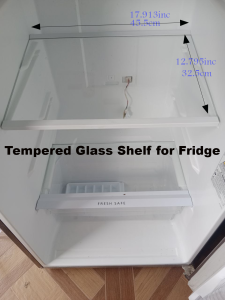 Tempered Glass Shelf for Fridge 17.913in x 12.795in