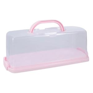 Transparent Bread Case With Carrying Handle Storage Box For Toasts Cake Slices Bakewares Organization Tool