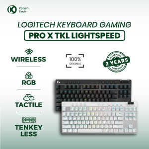 Keyboard Logitech Gaming PRO X TKL Lightspeed Tactile -Tombol yang dapat diprogram Desain tenkeyless