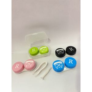 Khay Hộp Đựng Lens Hera Xinh Xắn Dễ Thương Kèm Gương Nhíp Gắp Cây Đeo Và Chai Đựng Nước Ngâm Dự Phòng