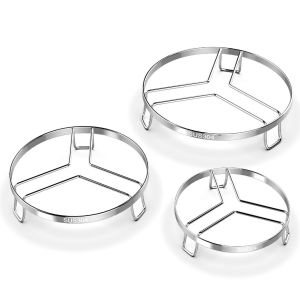 Stainless Steel Steamer Rack / Trivet Rack Stand / Kitchen Cookware Multi-Purpose Round Cooling Rack