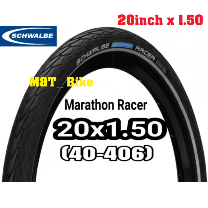 [SG SELLER] SCHWALBE Marathon Racer Folding Bicycle Tire 20