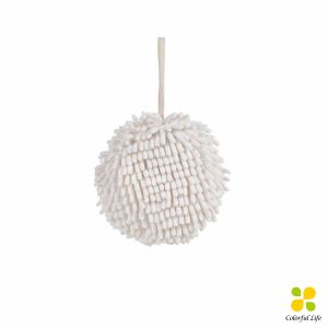 CLM ผ้าเช็ดมือ ผ้าไมโครไฟเบอร์ แบบตัวหนอน นุ่มดูดซับน้ำได้ดี ผ้าเช็ดมือทรงกลม towels