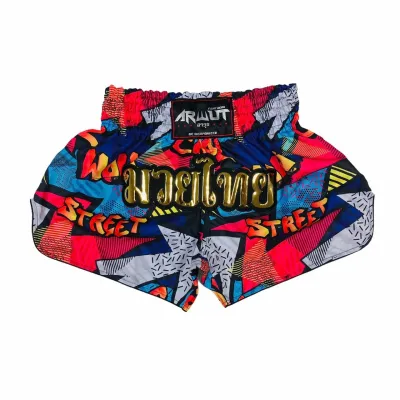 กางเกงมวยไทย มวยสากล ARWUT FIGHT GEAR แฟชั่น ชาย-หญิง Boxing Shorts Muay Thai Shorts Fashion design pants for Men & Woman - Size S - 3XL