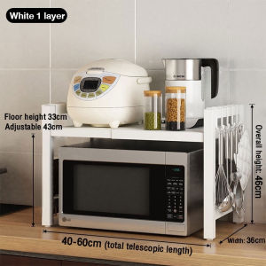 Rak Oven Microwave Rak Bumbu Dapur Portable Multifungsi Rak Penyimpanan Serbaguna Rak Susun Dapur Stainless Steel