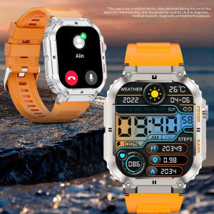LIGE Outdoor Military Smart Watches Men Heart Rate Multi-sport Mode Bluetooth Call Waterproof Smart Men Watch For Android IOS