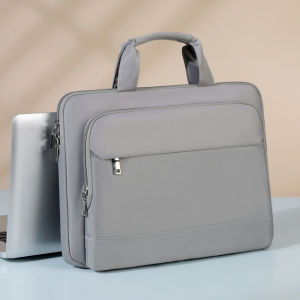 MORNA Large-capacity business briefcase 13 14 15.6  inch  inches laptop bag mens waterproof canvas document bag work office bag offical