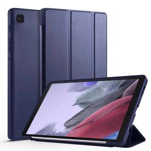 TRI-FOLD FLIP SILIKON CASE SAMSUNG TAB A7 LITE T225 / T220 SMART CASING AUTO WAKE (NON SPEN HOLDER)