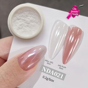 ผงออโรร่า ผงกลิตเตอร์ กระจก โลหะ สีขาว สําหรับตกแต่งเล็บ