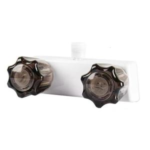 Tay cầm đôi vòi hoa sen núm nhựa phụ kiện phòng tắm điều khiển nhiệt độ chính xác cho người cắm trại & sử dụng ngoài trời