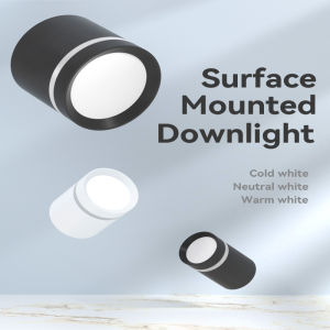 LANGYUE Macaron LED Downlights 5W 10W 15W Surface Mounted Ceiling Light Indoor Lighting COB Spot Lights for Living Room Corridor Stairs Home Decor