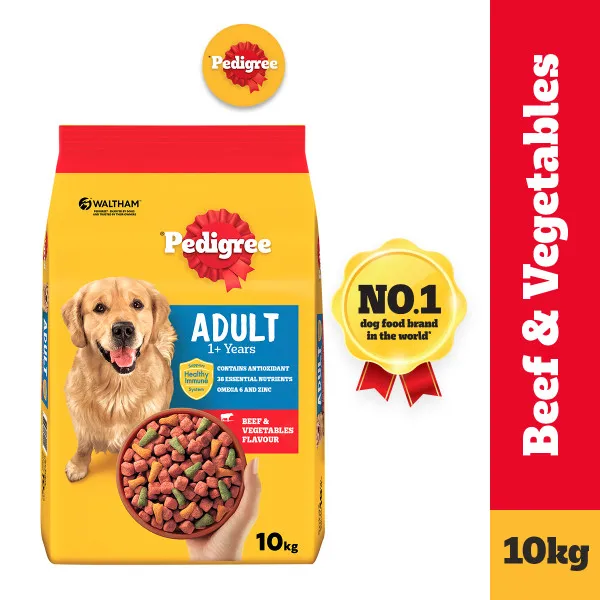 PEDIGREE Adult Dry Dog Food Beef and Vegetable Flavor 10kg Lazada PH