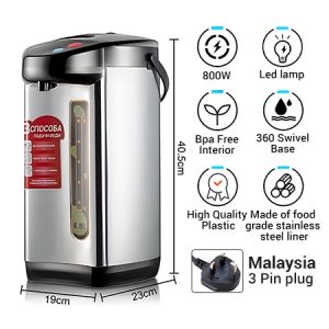 KONKA Electric Kettle 6.8L Dispenser Electric Thermos Pot Water Dispenser Stainless Steel Rapid Heating Large Capacity 3 ways of water Thermo Pot/Water heate Hot Water Dispenser Cerek Air Panas Mesin