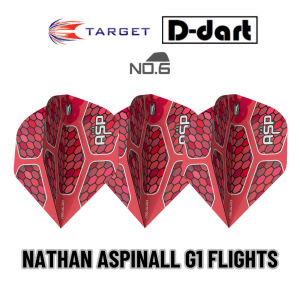 TARGET DARTS FLIGHT - Nathan Aspinall G1 No.6 DART FLIGHTS 3PCS/PACK