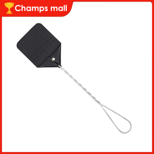 1Pcs Leather Fly Swatter Flapper Manual Fly Swatter Long Handle Flyswatter Flapper For Home