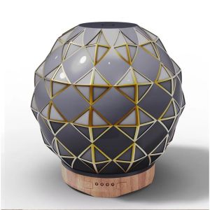 ❣️AROMA DIFFUSER❣️เครื่องเพิ่มความชื้นแบบแก้วเซรามิค พ่นไอน้ำอโรม่า ความจุ 250ml. มีไฟ 7 สี LED พร้อมรีโมท