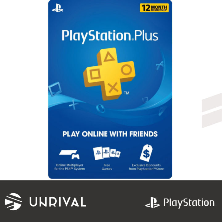 PlayStation Plus (US) 12 Month Unrival Lazada Singapore - Main Image