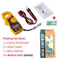 MT87 Digital Clamp Meter Tang Ampere Multimeter Ukur Arus Tegangan Kabel Tester Listrik AC/DC. 