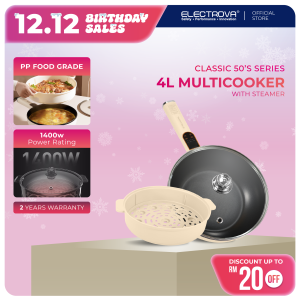 Electrova 2 in 1 Multi-Function Cooker Pot 4L iCook Series