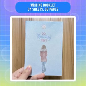 Writing Booklet Notebook Blank 68 pages Design 12