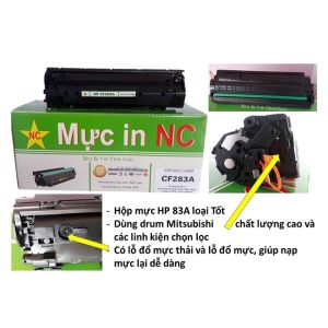 Hộp mực tốt HP m125a m127fn M125 M126 M127 M201 M225 m201dw. Mực in cf283a 83a của máy in