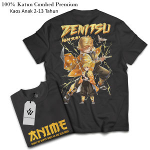 Baju Kaos Anime Anak Agatsuma Zenitsu Bahan Katun Combed 24s