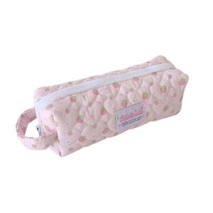 DSIUY Pen Bag Fruit Strawberry Stationery Bag Storage Large Capacity Korean Style Pencil Case Makeup Cosmetic Storage Ins Style Pencil Pouch Stationery Holder