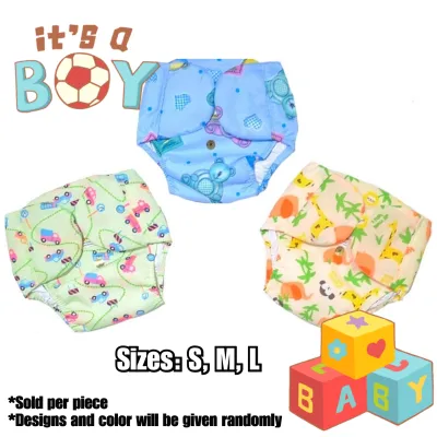 Washable Cloth Diaper Cover Cute Printed Waterproof Lampin Cover Fits 0-12 months (Sold per Piece)