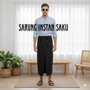 Sarung instan tali pinggang pakai saku pria dewasa sarung batik pekalongan motif gus iqdam cod