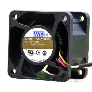 แฟน 40 มม. สำหรับ AVC DV04028B12U 12V 0.66A พัดลมระบายความร้อน PWM สำหรับเซิร์ฟเวอร์ อินเวอร์เตอร์ และตู้อิเล็กทรอนิกส์