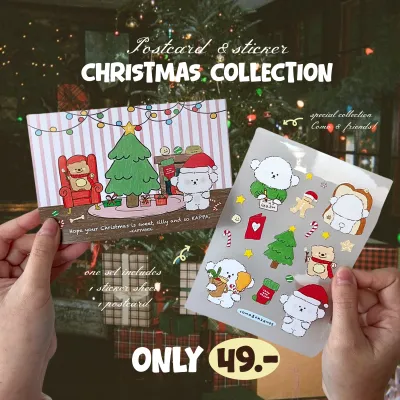 KAPPABKK Postcard & Sticker Christmas Collection การ์ดเซ็ทคำอวยพร สำหรับคริสมาสต์