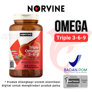 NORVINE TRIPLE OMEGA 369 WITH VITAMIN E 90 SOFTGELS BPOM