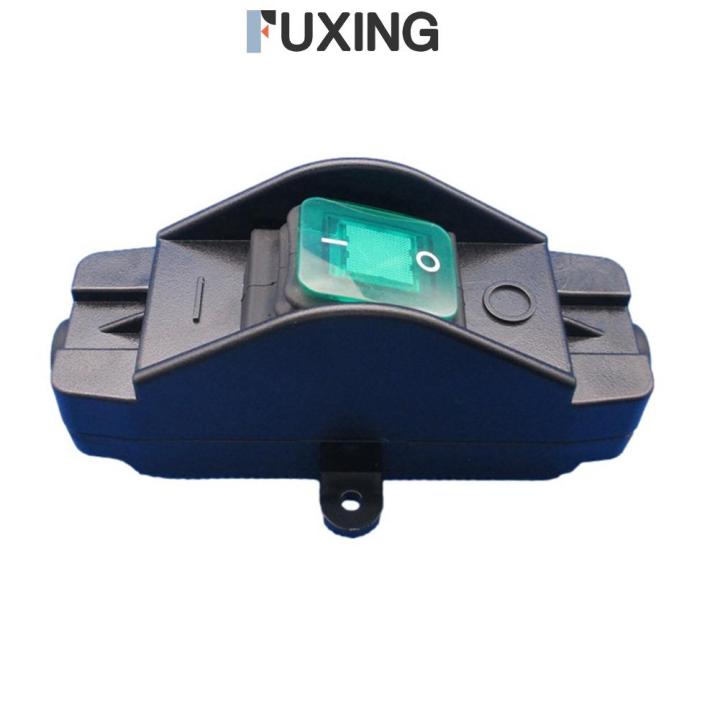 FUXING ABS Rocker Switch Double Pole On/off Inline Cable LED Indicator ...