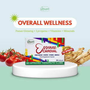 LYFNJOY Essenax Cardial Panax Ginseng Lycopene Multivitamins & Minerals – Energy & Heart Support