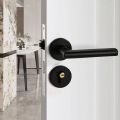 【24hours delivery】 Bedroom bathroom  Black Antique Space Aluminum Door stainless steel Locks Continental Bedroom Minimalist Interior Door Handle Lock. 