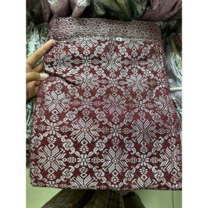 Rok Songket SPAN Palembang Rok Songket Jadi Motif Batik Terbaru  Rok Songket Span Kancing Klip || Rok Songket Pinggang Karet