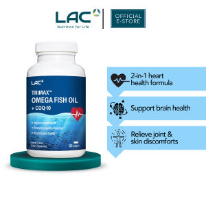 [LAC OMEGAS & FISH OIL] Trimax Omega Fish Oil + CoQ-10 (60 /120 softgels)