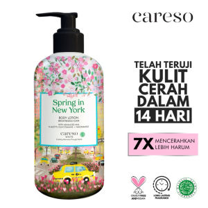 Careso BODY LOTION 300ml Brightening Body Lotion Fragrance lotion French Vanilla | Jasmine Blossom | Velvet Rose | Secret Garden | Cloud Fantasy | French Linen | Clean | Spring NY |