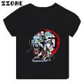 Anime Demon Slayer Print Kids T-shirt Blade of Ghost Dance Cartoon Tops for Girls and Boys. 