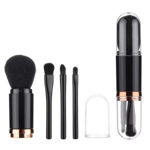 4 in 1 Retractable Makeup Brush  ขนแปรงนุ่ม แปรงแต่งหน้าแบบยืดหดได้ แปรงแป้งฝุ่น แปรงปัดแก้ม แปรงรองพื้นคอนซีลเลอร์ แปรงอายแชโดว์ พกพาง่าย เครื่องมือแต่งหน้า