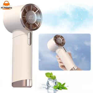 Outdoor and Indoor Portable Turbo Fan with 100 Gear Wind Handheld Design Adjustable Speed Lightweight Cooling Device