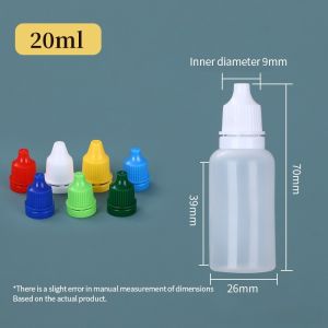(HOME+) Portable Travel Squeeze Dropper Bottles Sharp-mouthed Liquid Sorting Dispenser