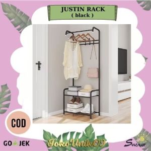 RAK GANTUNG / TEMPAT PENYIMPANAN / TEMPAT SEPATU / STAND HANGER SHENAR / JUSTIN CLOTH RACK / GANTUNGAN BAJU