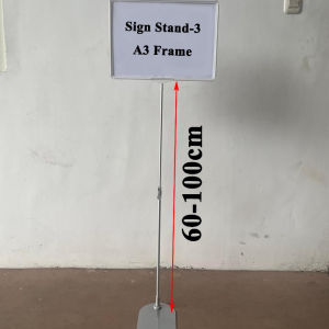 SS-3 Standing Frame Telescopic -Stand Frame Portable  Frame Display Promo Pop Up Frame Promosi Ukuran A3 With Sign Stand Papan Harga Promo Tiang Promo Berdiri A3 Minimarket