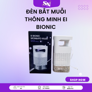 Đèn Bắt Muỗi Thông Minh EI Bionic - Đèn UV Dụ Muỗi Quạt Hút Hiệu Quả Không Hóa Chất Đèn bắt muỗi máy bắt muỗi diệt côn trùng tích hợp đèn ngủ thông minh có cổng sạc USB tiện lợi Chính Hãng Suno Top