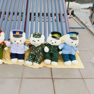 Gấu bông BỘ ĐỘI CÔNG AN mặc đồ lính siêu cute IN TÊN CHỌN MẪU THEO YÊU CÂU quà tặng bộ đội chọn mua và nhắn tin cho shop ngay