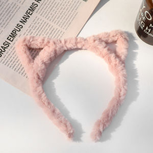 Indo - Bando Lucu Karakter Hewan Bulu Halus / Bando Motif Kuping Kelinci Beruang / Bandana Wanita Anak dan Dewasa Fashion Korea